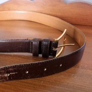 Brown Leather Vintage Dior Belt